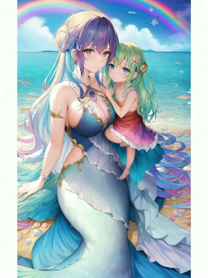 99+ Hình ảnh chibi nàng tiên cá cute, dễ thương nhất 53 vẽ nàng tiên cá xinh đẹp