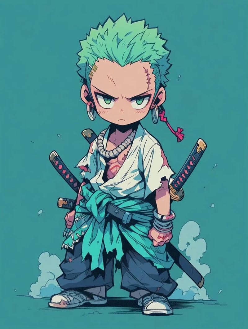 Bộ sưu tập 99+ hình ảnh chibi Zoro ngầu, đáng yêu nhất 32 zoro chibi ngầu